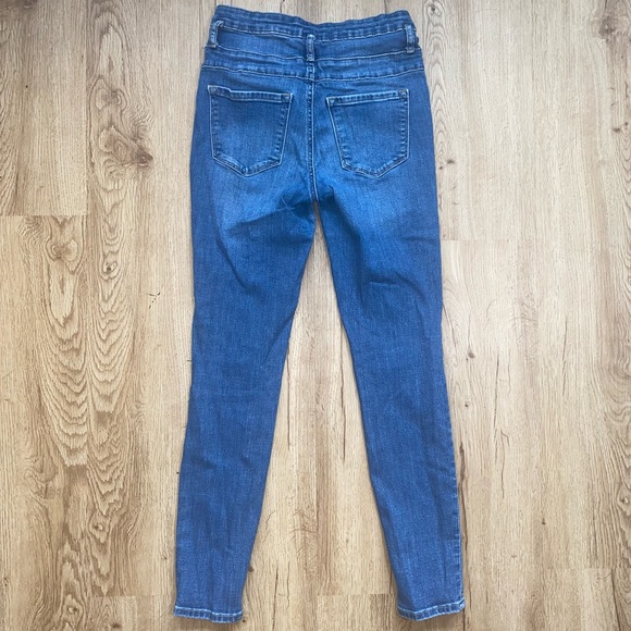 Refuge High Rise Button Skinny Jeans - Picture 4 of 6